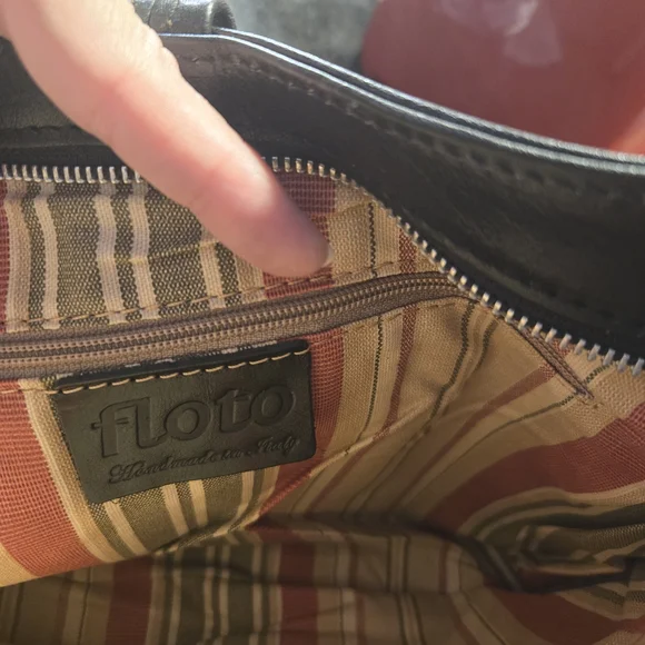 Floto Black Leather Tavoli Style NWT - Picture 7 of 11